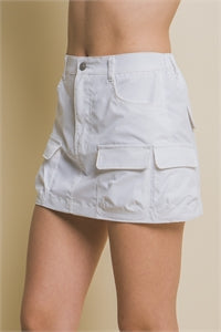 Cargo Skirt with Mini Front Pocket