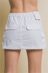 Cargo Skirt with Mini Front Pocket