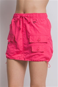 Cargo Skirt with Front Pocket Design