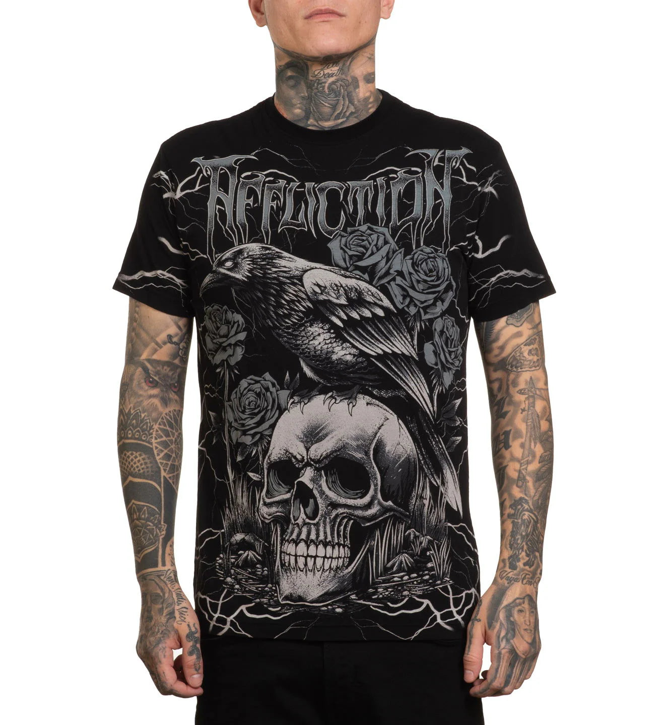 AFFLICTION Midnight Curse Graphic Tee