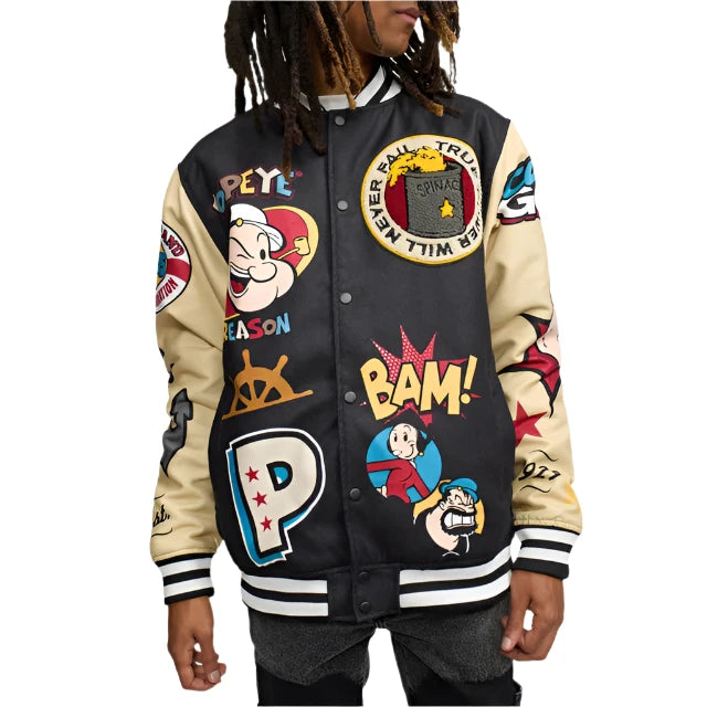 REASON x Popeye Varsity Jacket