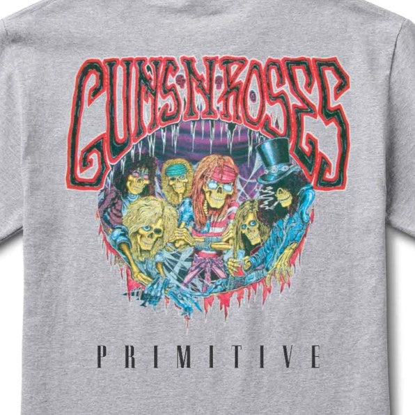 PRIMITIVE Bones Graphic T-Shirt - Grey