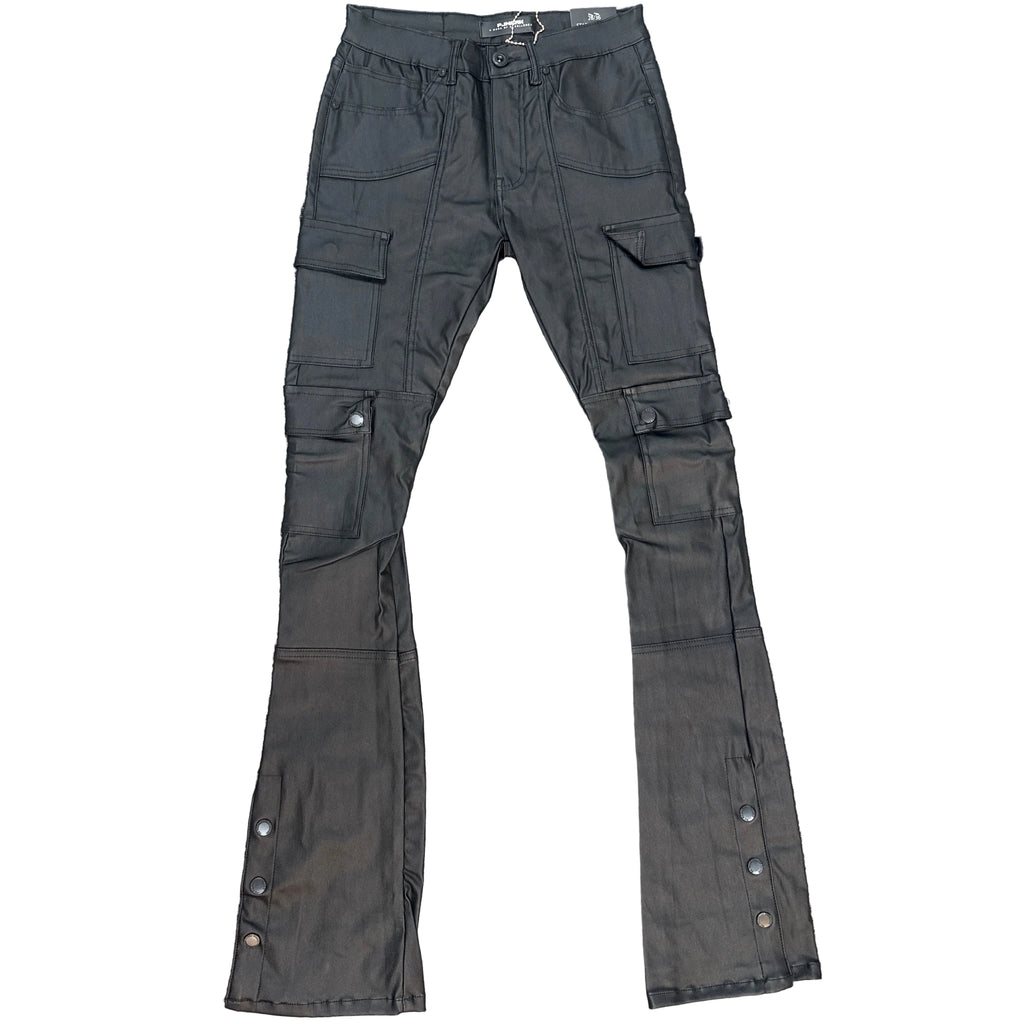 PJ MARK Leather Stack Fit Pants