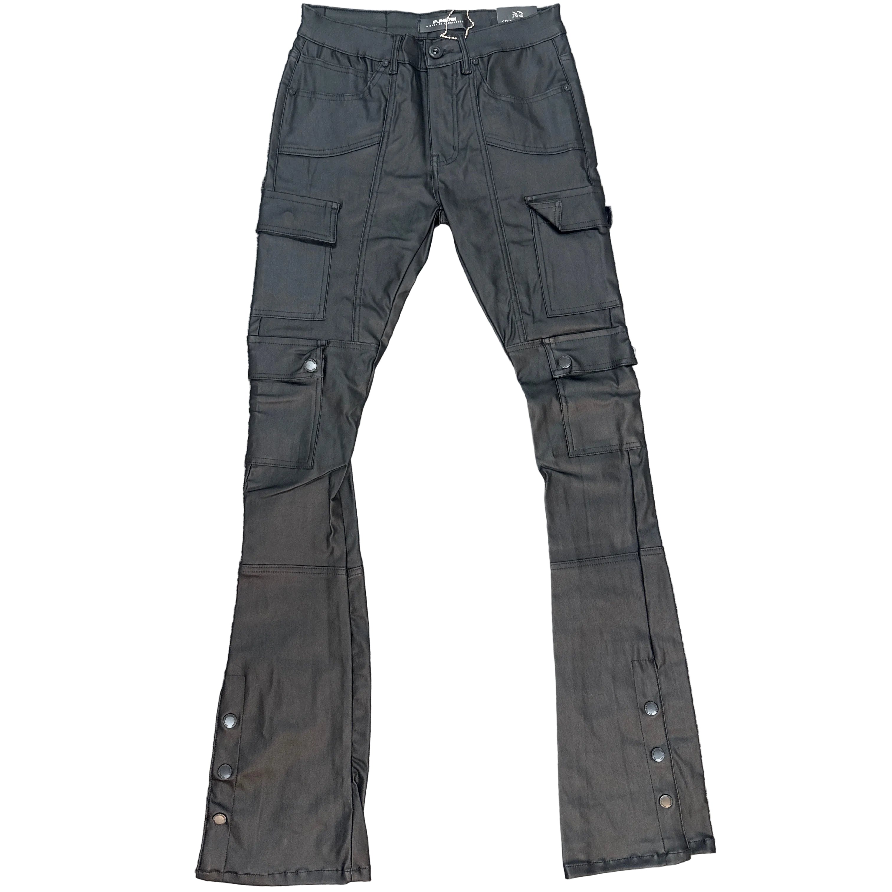 PJ MARK Leather Stack Fit Pants