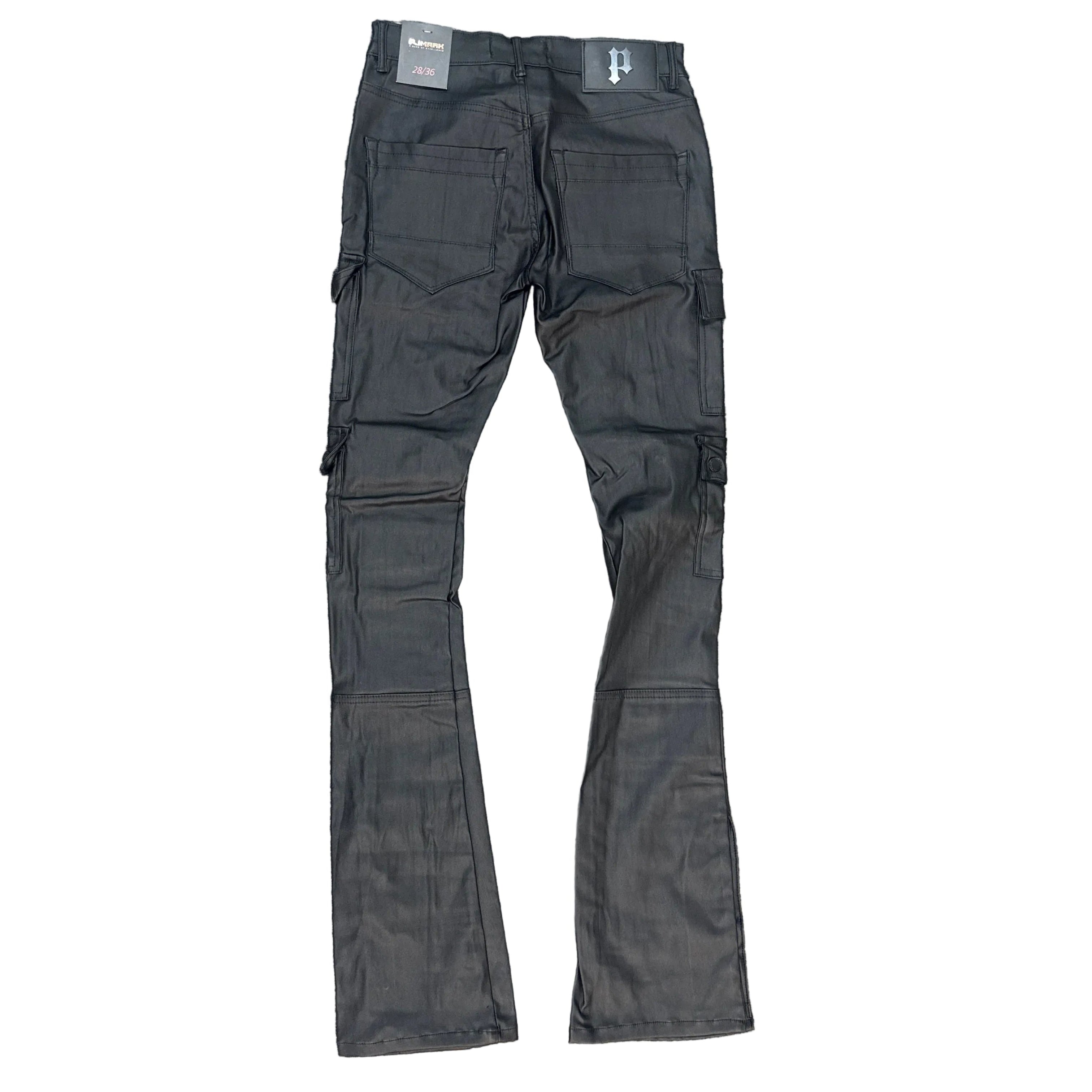 PJ MARK Leather Stack Fit Pants