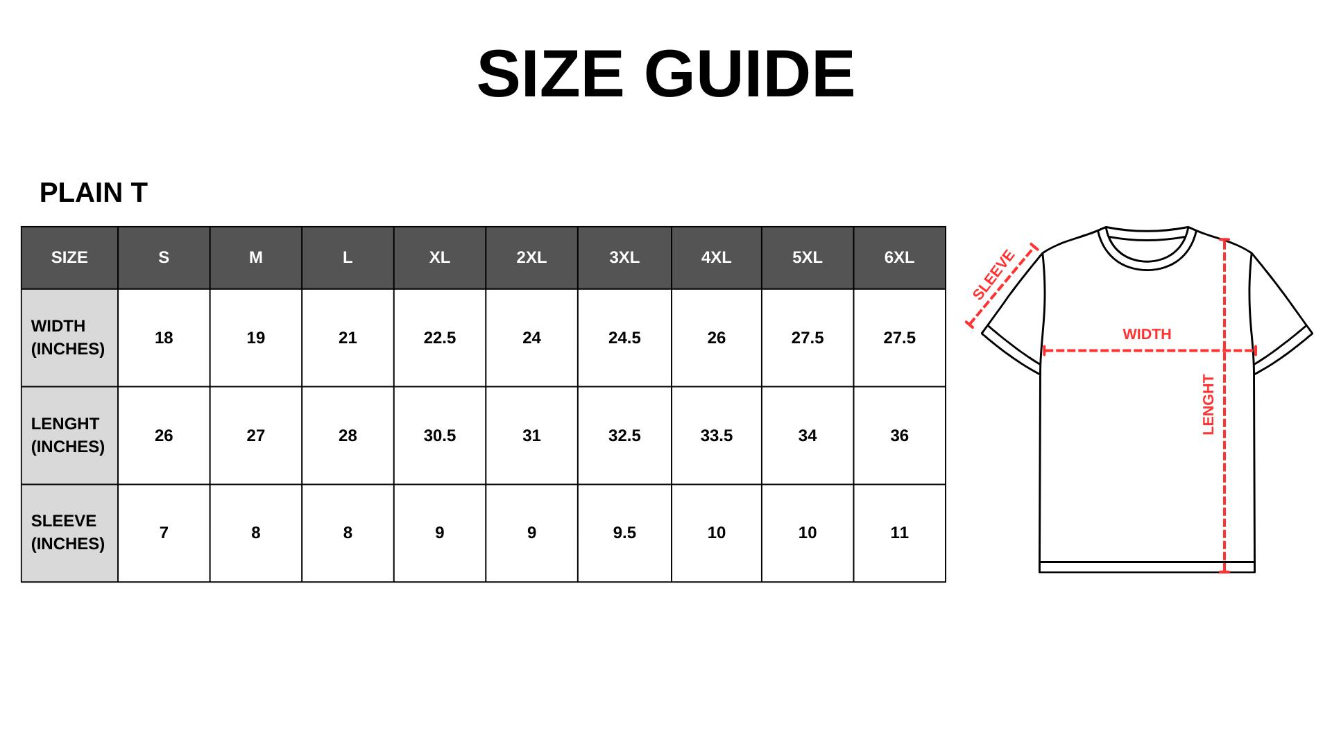 Plain Athletic T-Shirt