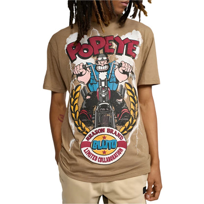 REASON x Popeye Brutus Biker Short Sleeve Tee