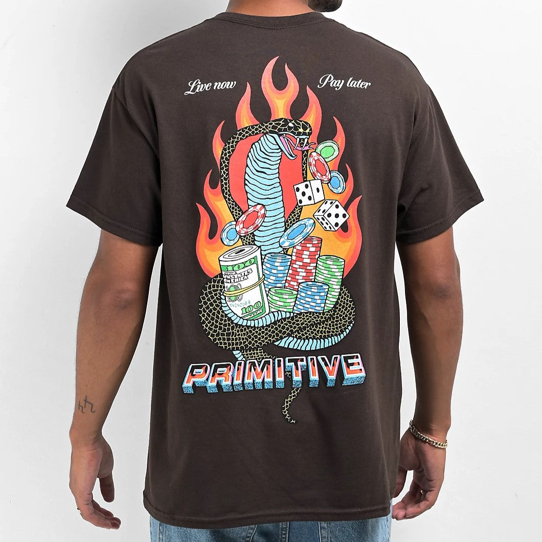 PRIMITIVE Cobra Graphic T-Shirt - Brown