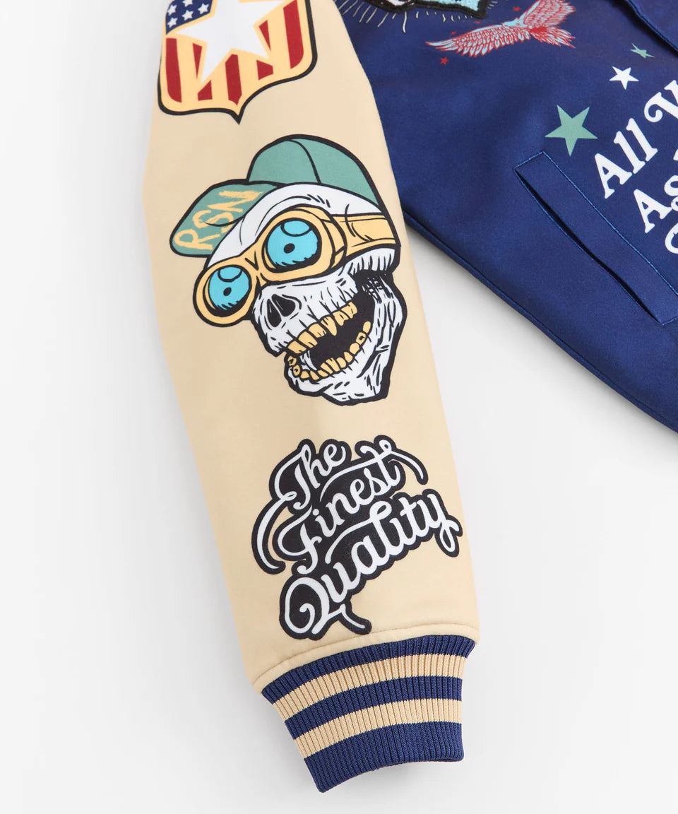 REASON Born Free Varsity Jacket