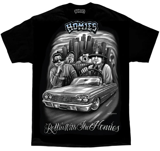 DGA H.S™-Rollin With The Homies Heavyweight Graphic T-shirt