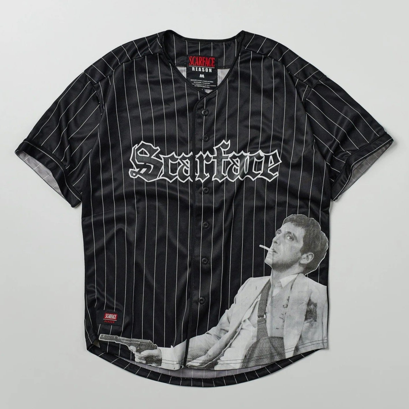REASON Scarface™ Pinstripe Baseball Jersey