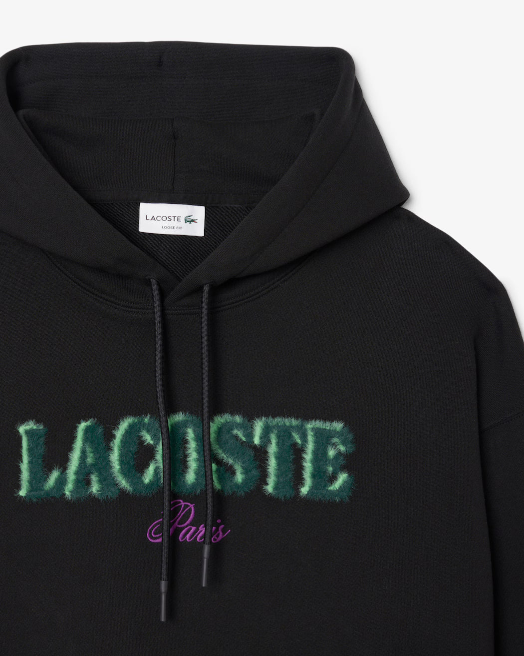 LACOSTE Men's Loose Fit Embroidered Hoodie