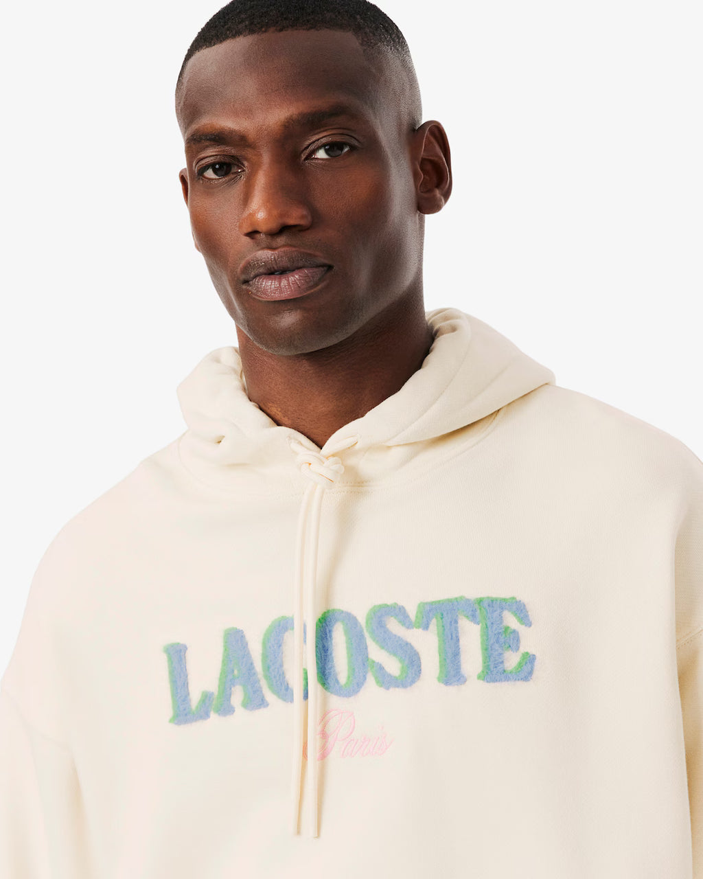 LACOSTE Men's Loose Fit Embroidered Hoodie