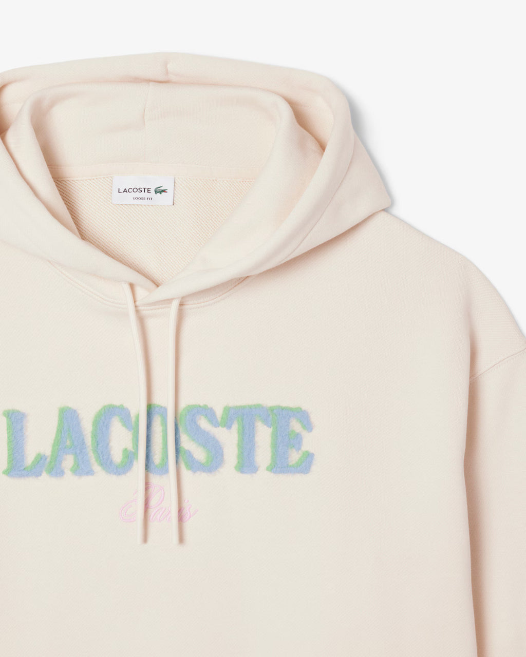 LACOSTE Men's Loose Fit Embroidered Hoodie