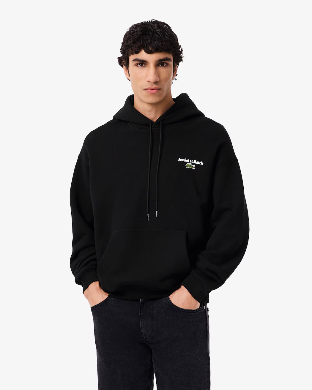 LACOSTE Men's Multi Print Fleece Hoodie