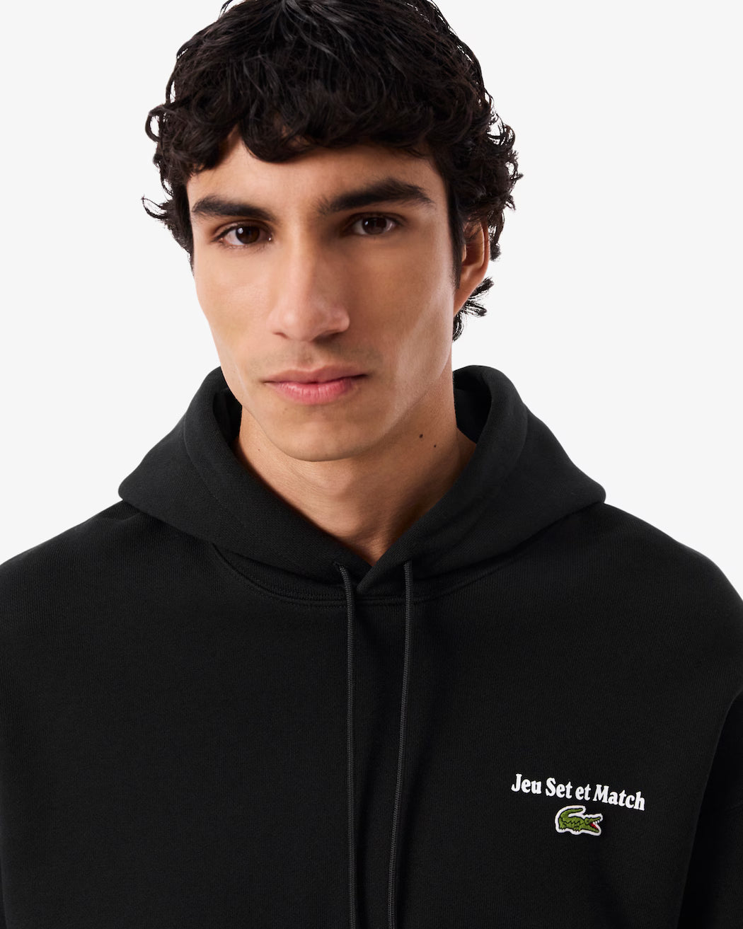 LACOSTE Men's Multi Print Fleece Hoodie