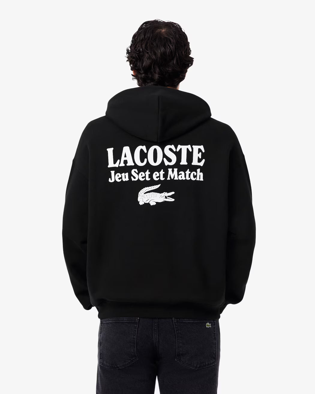 LACOSTE Men's Multi Print Fleece Hoodie