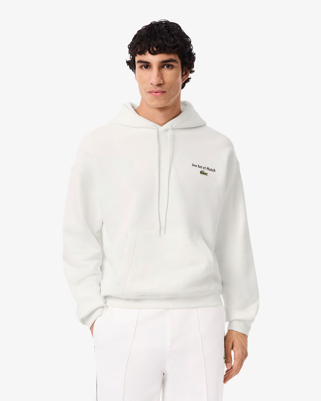 LACOSTE Men's Multi Print Fleece Hoodie