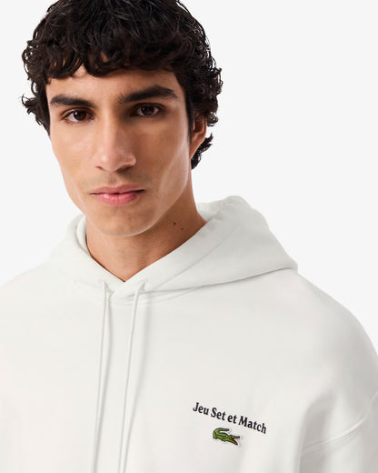 LACOSTE Men's Multi Print Fleece Hoodie