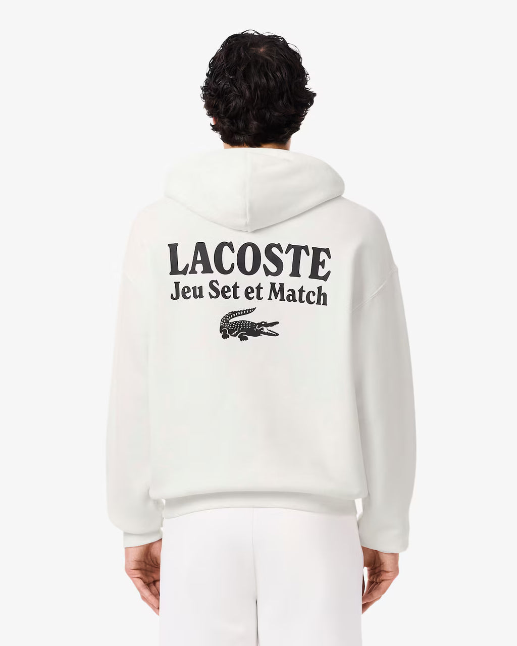 LACOSTE Men's Multi Print Fleece Hoodie
