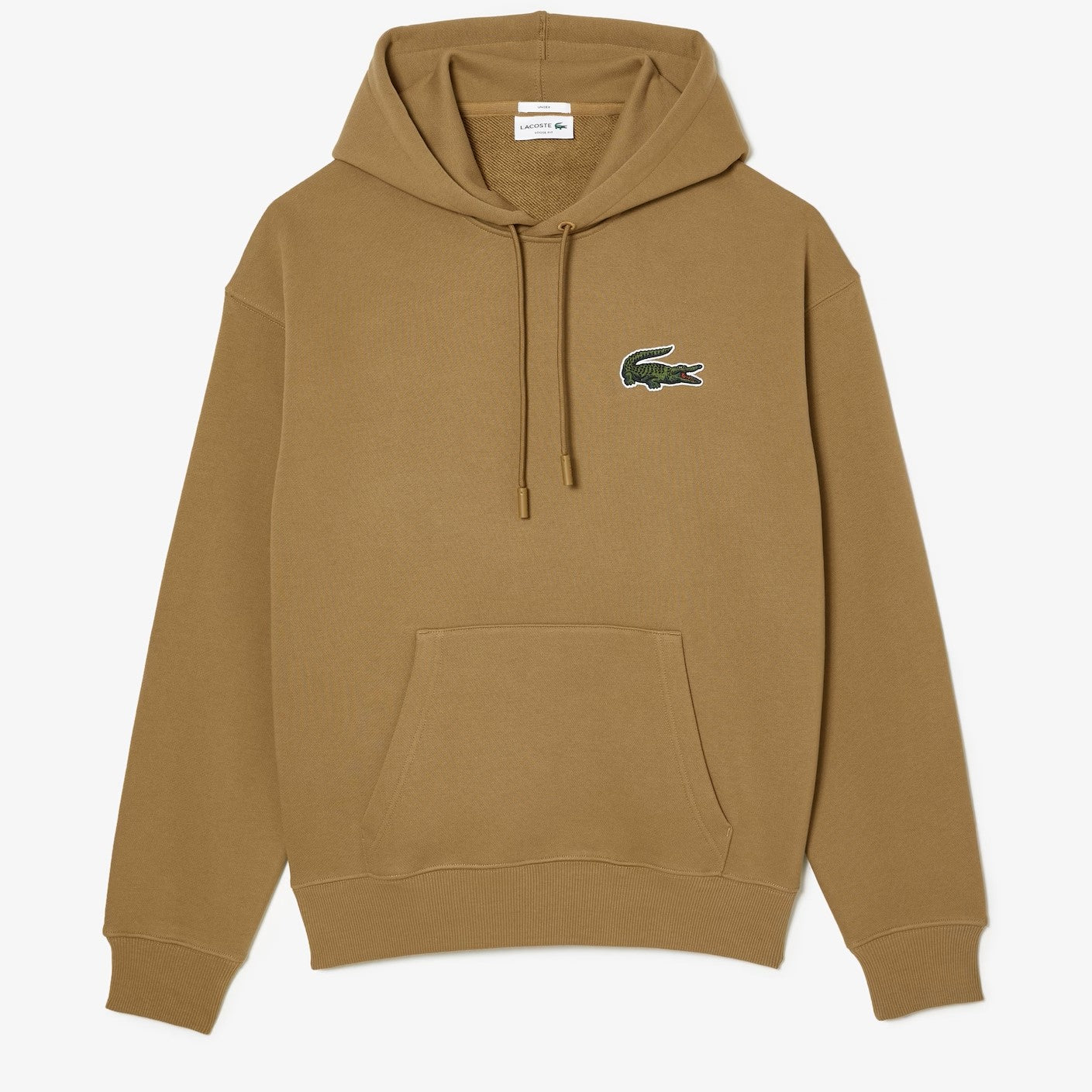 LACOSTE Unisex Loose Fit Organic Cotton Hoodie