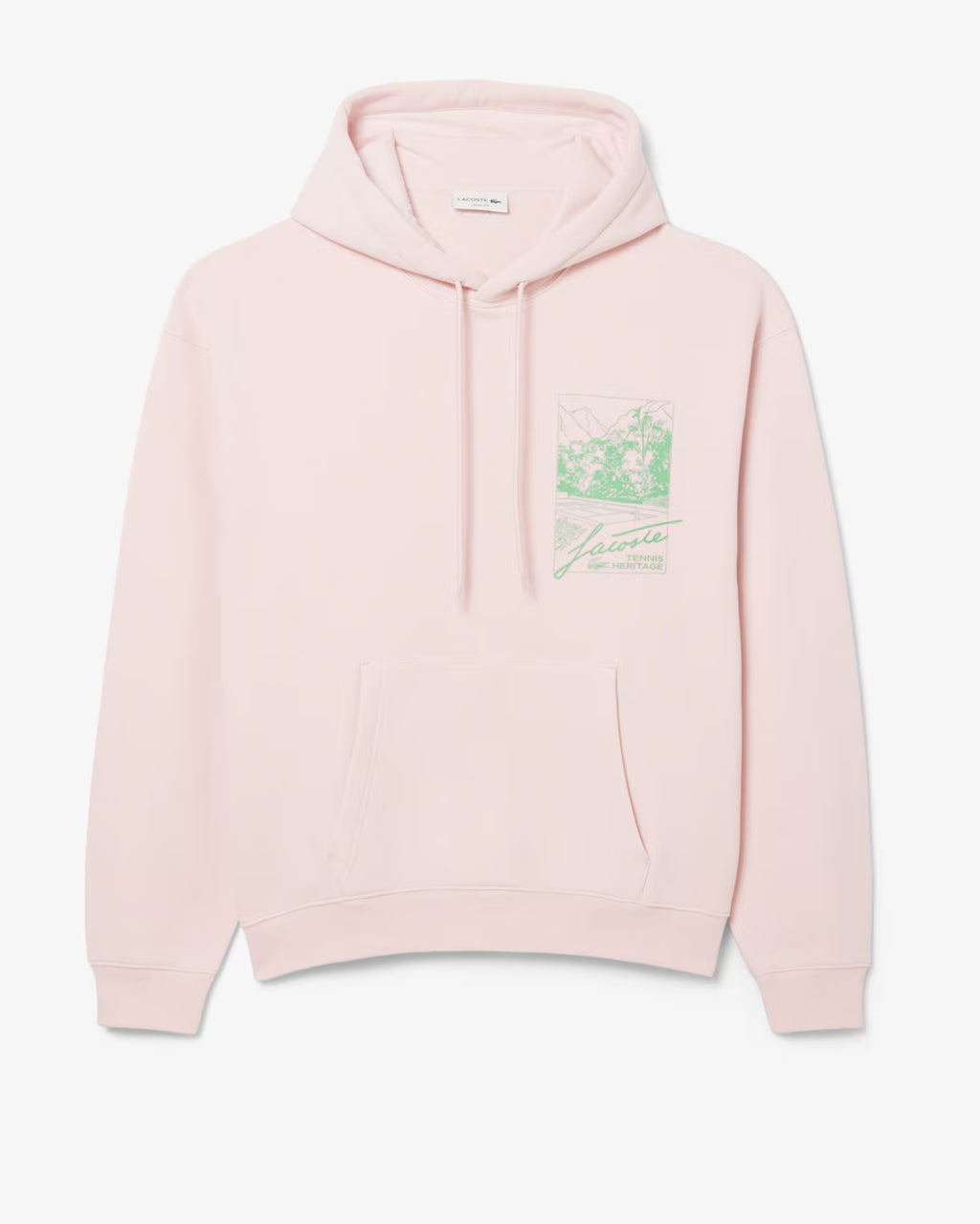 LACOSTE Men's Printed Fleece Hoodie