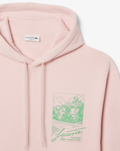 LACOSTE Men's Printed Fleece Hoodie
