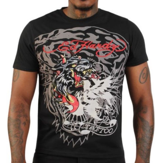 ED HARDY Fire Panther Graphic T-Shirt
