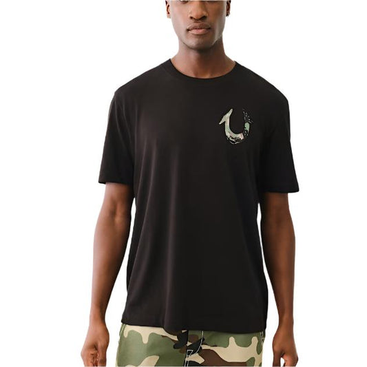 TRUE RELIGION Painted Camo Horseshoe Tee