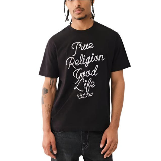 TRUE RELIGION Embroidered Rope Logo Tee