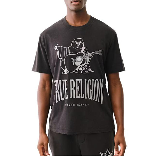 TRUE RELIGION Vintage Crackle Buddha Tee