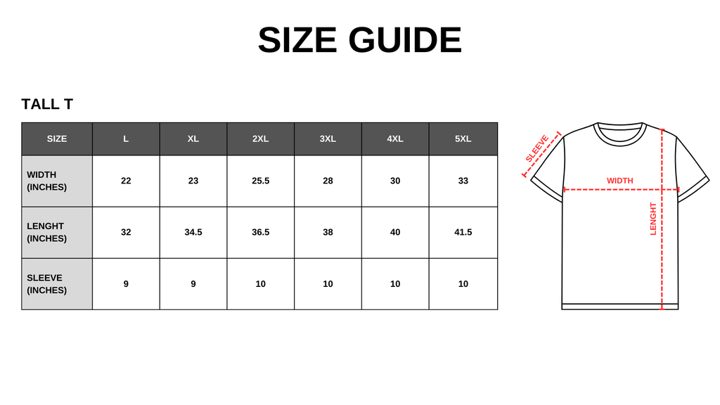 Super Heavyweight Tall T-shirt