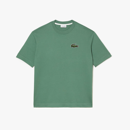LACOSTE Unisex Loose Fit Large Crocodile Organic Cotton T-Shirt