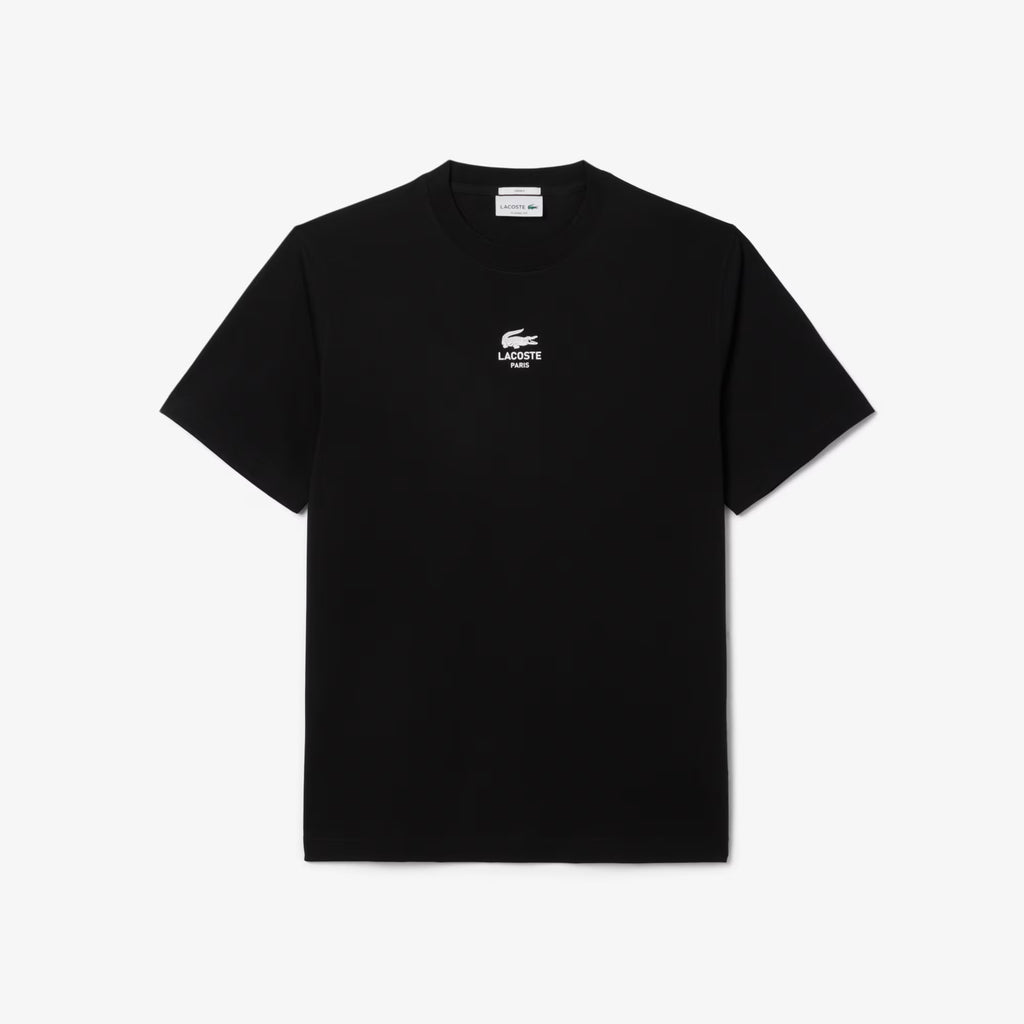 LACOSTE Unisex Signature Print Cotton T-Shirt