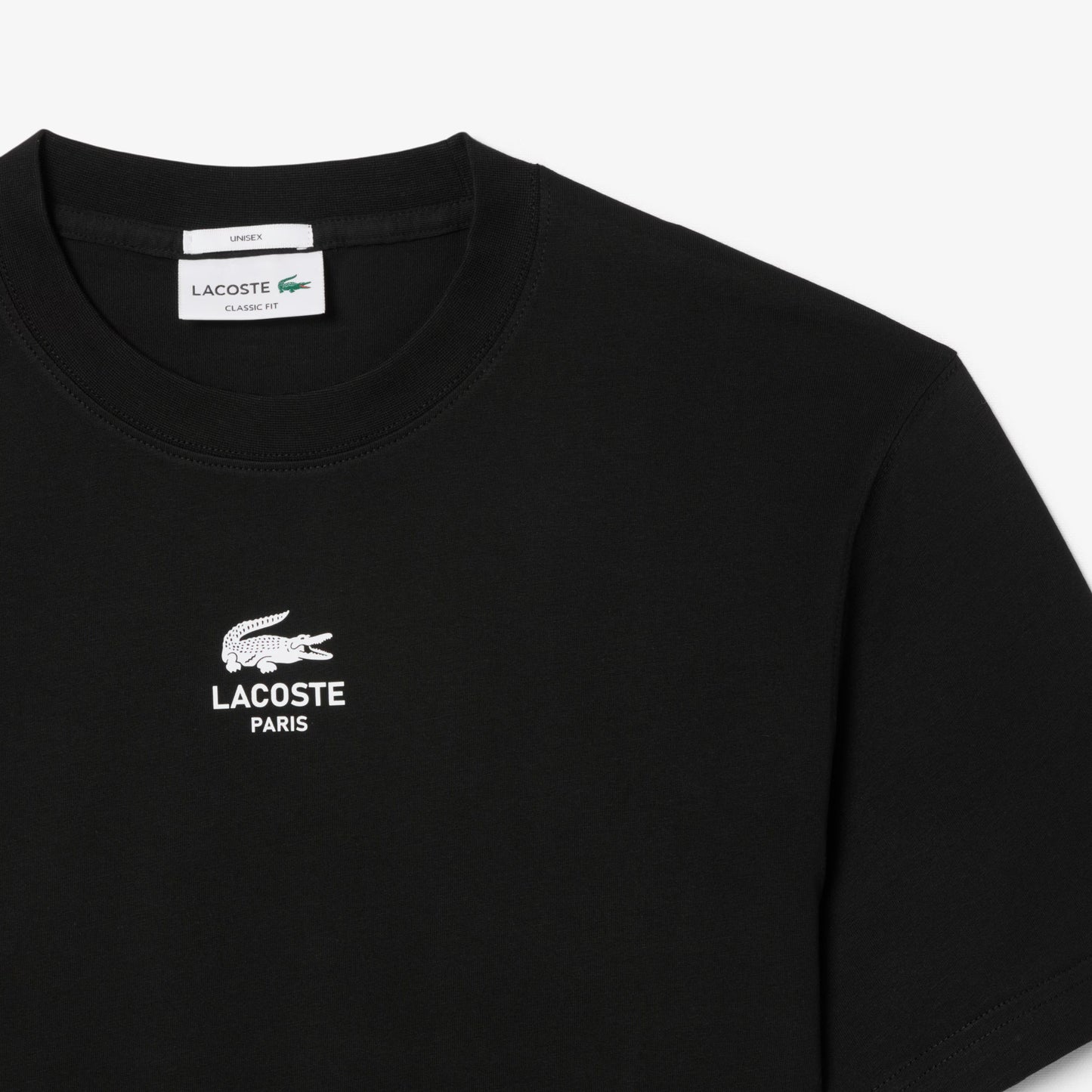 LACOSTE Unisex Signature Print Cotton T-Shirt