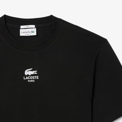 LACOSTE Unisex Signature Print Cotton T-Shirt