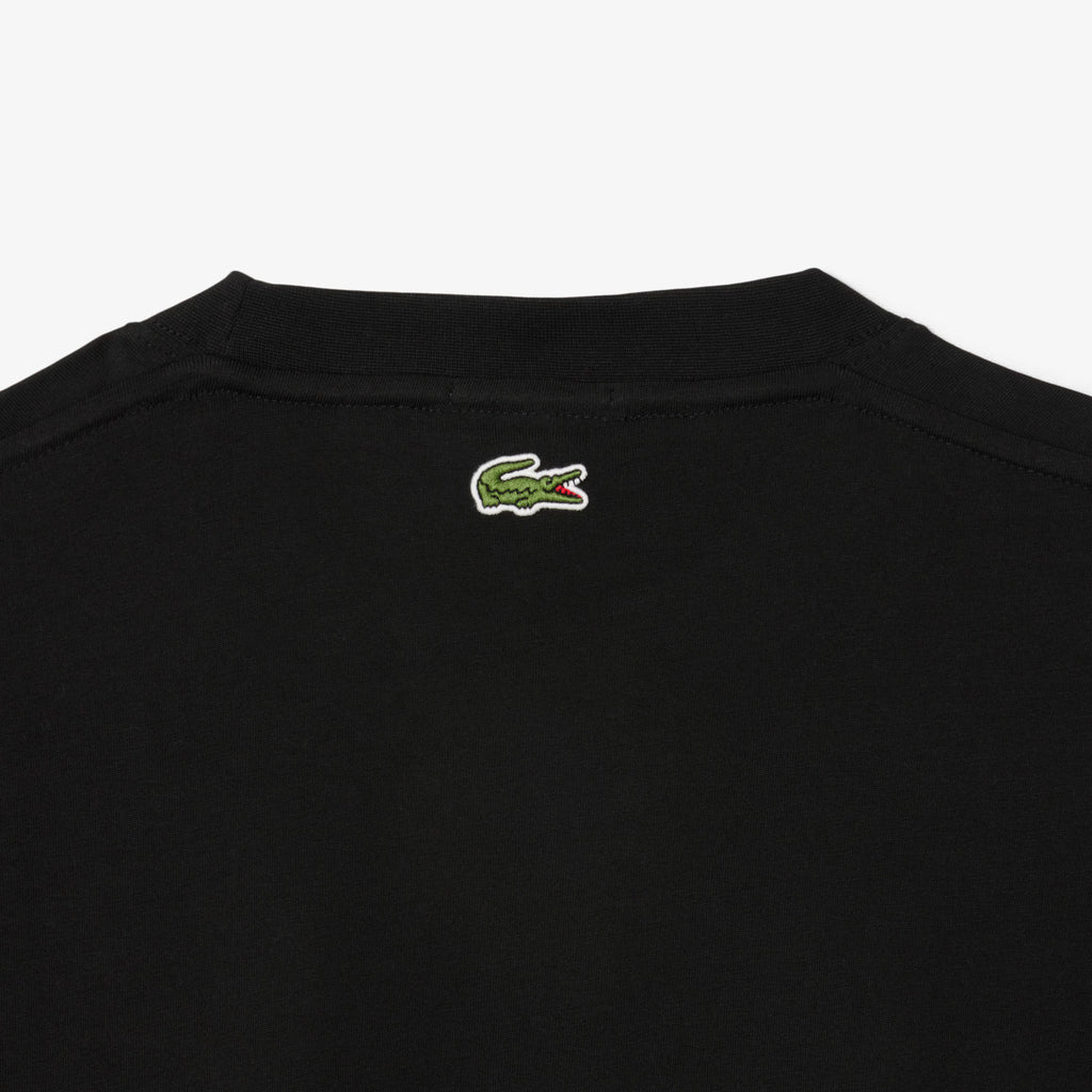 LACOSTE Unisex Signature Print Cotton T-Shirt