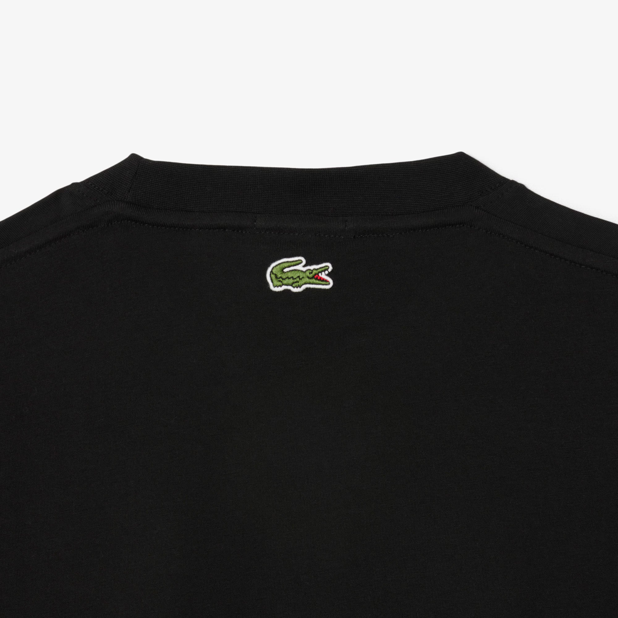 LACOSTE Unisex Signature Print Cotton T-Shirt