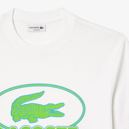 LACOSTE Men's Heavy Cotton Graphic T-Shirt