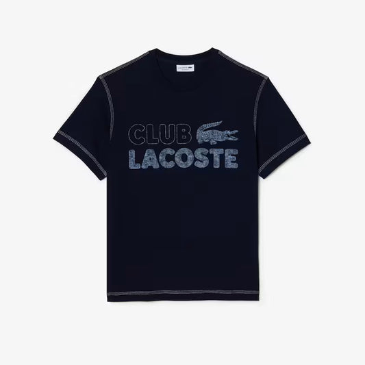 LACOSTE Men’s Vintage Print Organic Cotton T-Shirt