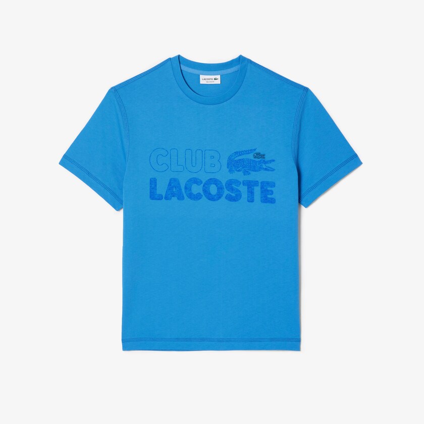 LACOSTE Men’s Vintage Print Organic Cotton T-Shirt