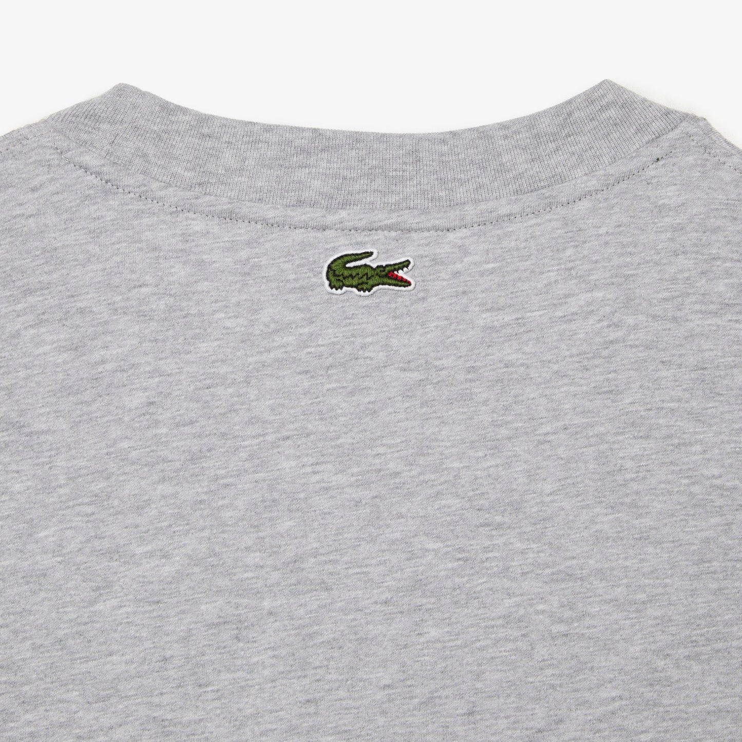 LACOSTE Men’s Crew Neck Loose Fit Crocodile Print T-Shirt