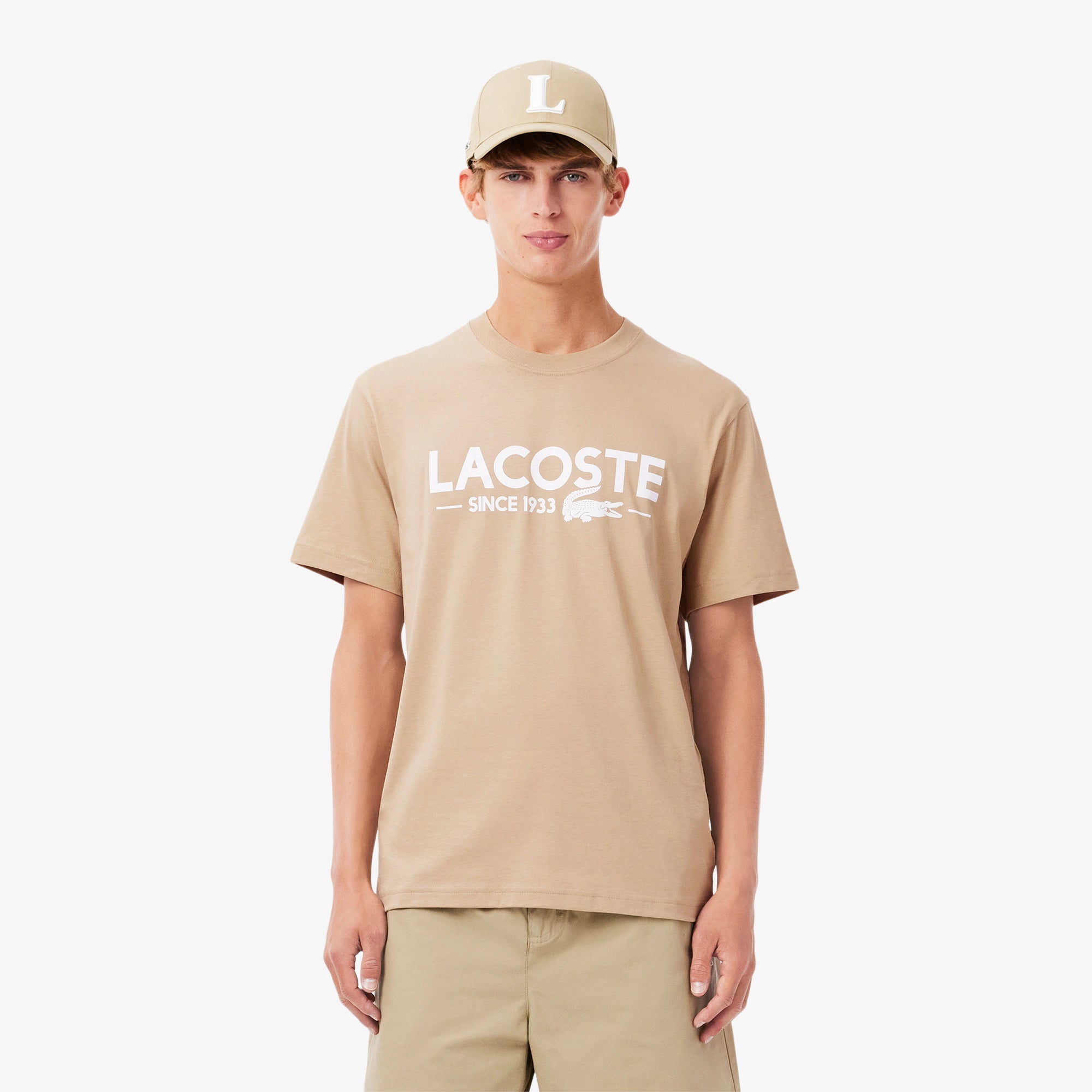 LACOSTE Men's Print Cotton T-Shirt