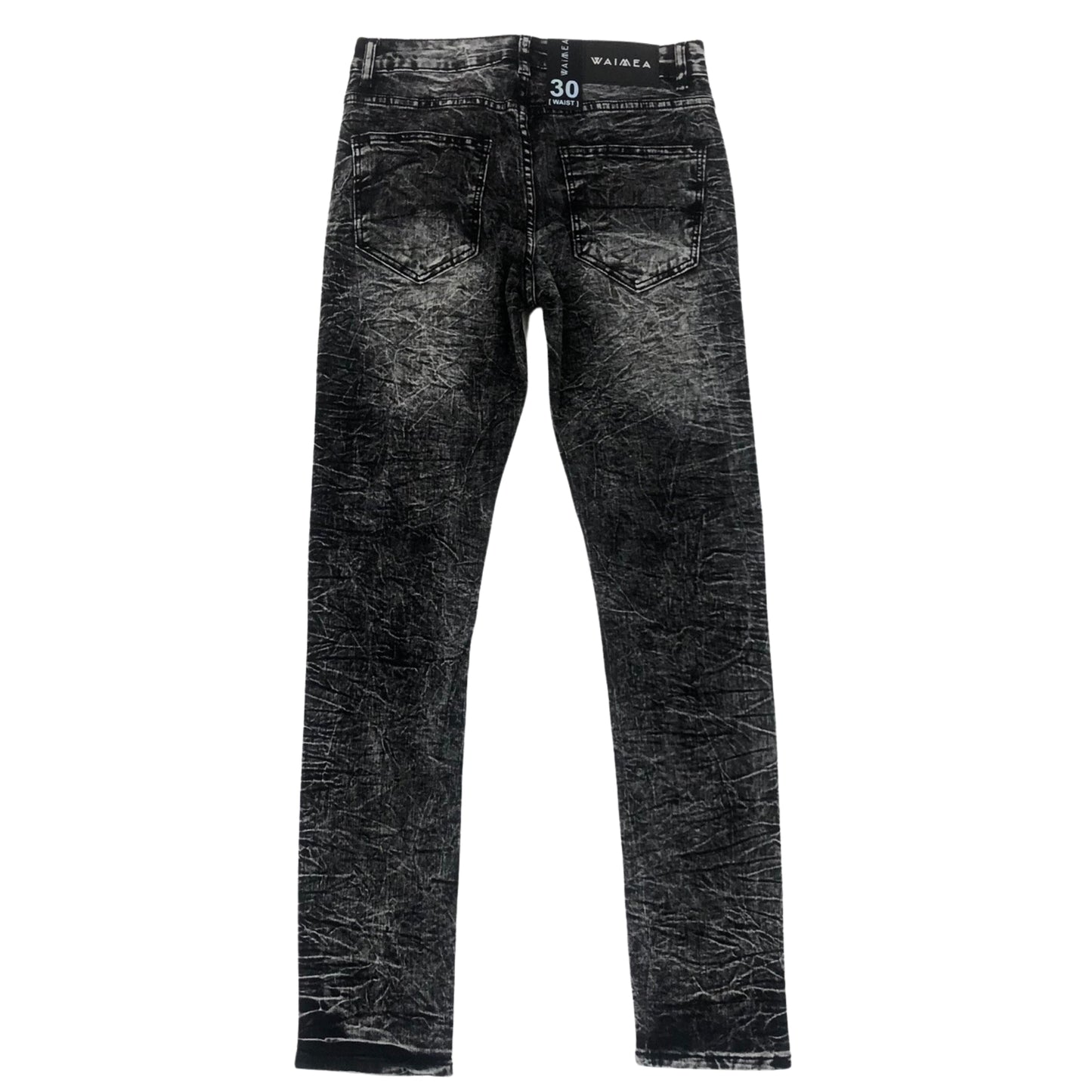 WAIMEA Men Washed Denim Jeans - Black Wash