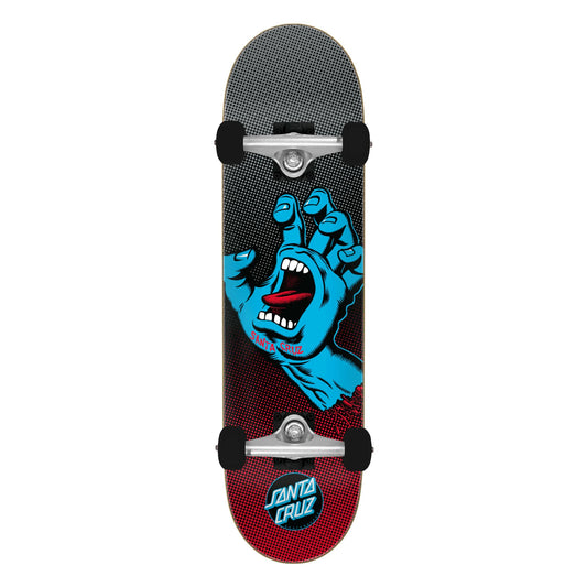 SANTA CRUZ 8.25in Large Screaming Hand Fade Santa Cruz Complete Skateboard