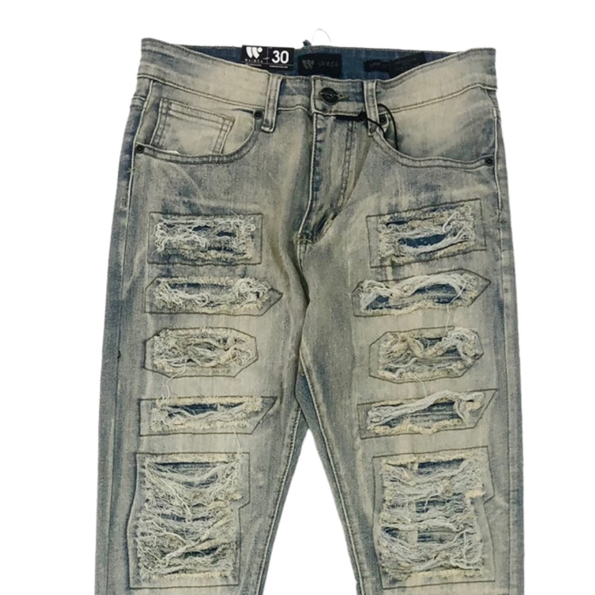 WAIMEA Men Bleached Denim Jeans - Antique Bleach