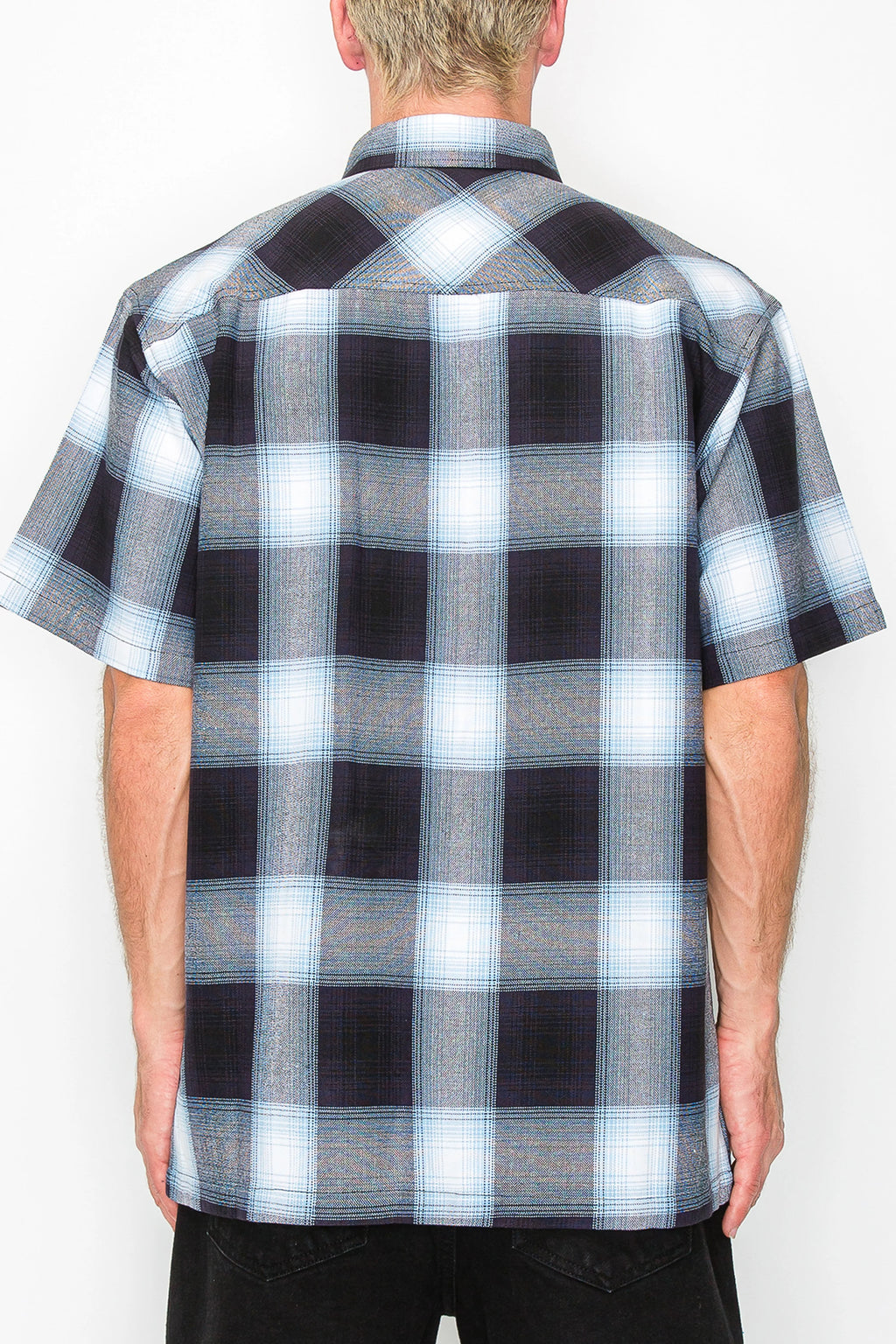 VICTORIOUS Woven Plaid Button Down S/S