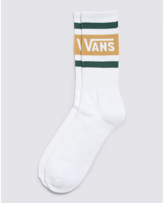 Vans Drop V Crew Sock - White/Khaki