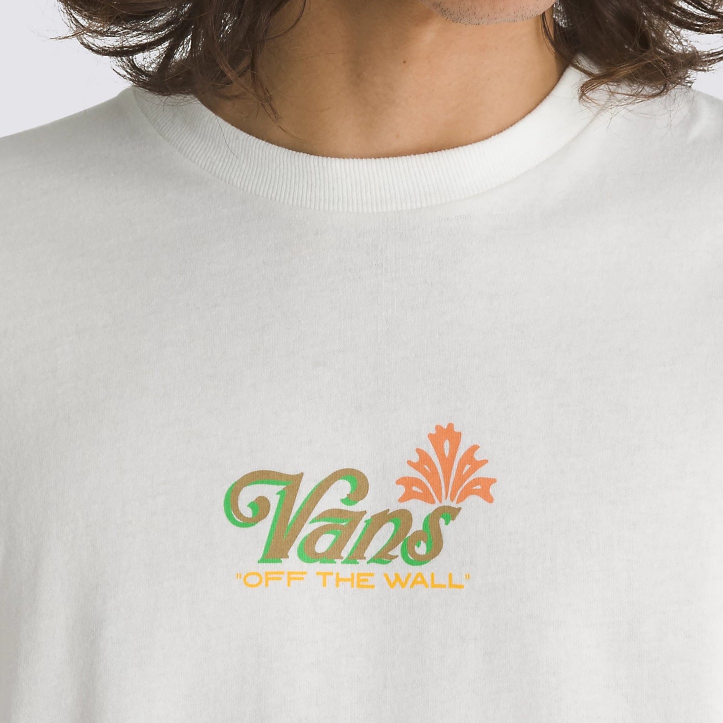 VANS Pineapple Skull Graphic T-Shirt - Cream