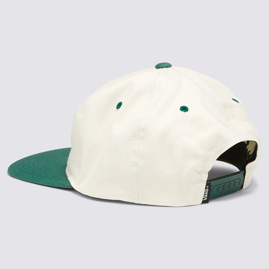 VANS Type Low Unstructured Hat - White/Green